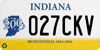 IN license plate 027CKV