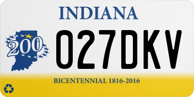 IN license plate 027DKV
