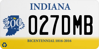 IN license plate 027DMB