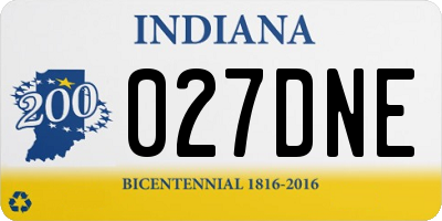IN license plate 027DNE