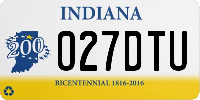 IN license plate 027DTU