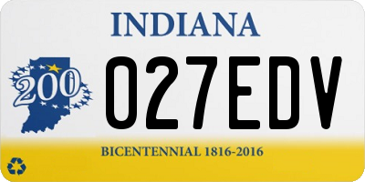 IN license plate 027EDV