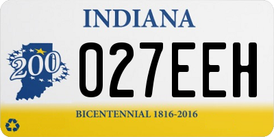 IN license plate 027EEH