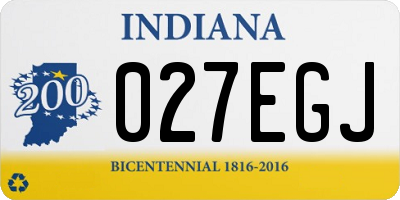 IN license plate 027EGJ