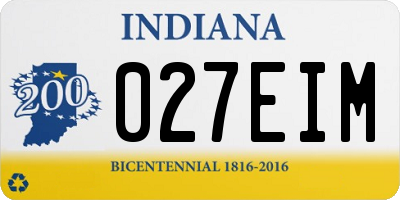 IN license plate 027EIM
