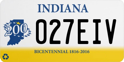 IN license plate 027EIV