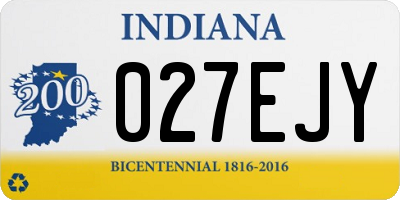 IN license plate 027EJY