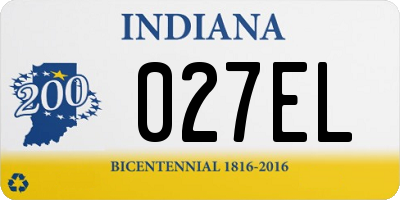 IN license plate 027EL