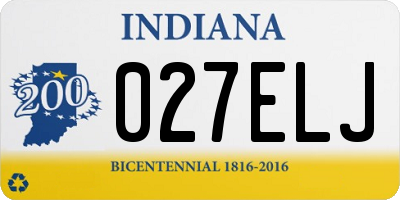 IN license plate 027ELJ