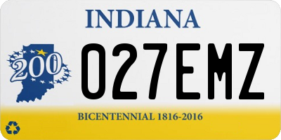 IN license plate 027EMZ