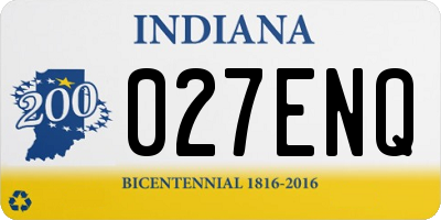 IN license plate 027ENQ