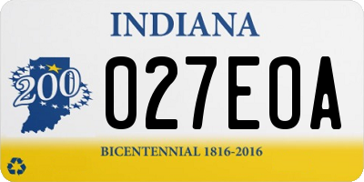 IN license plate 027EOA