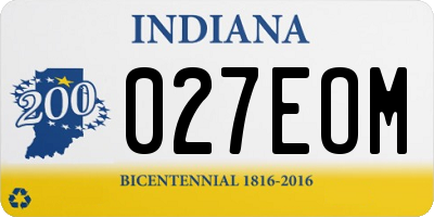 IN license plate 027EOM