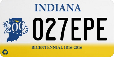 IN license plate 027EPE