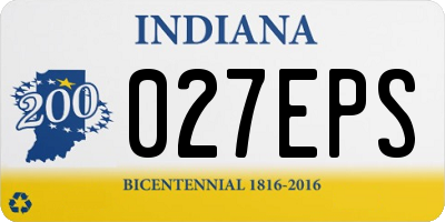 IN license plate 027EPS