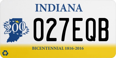 IN license plate 027EQB