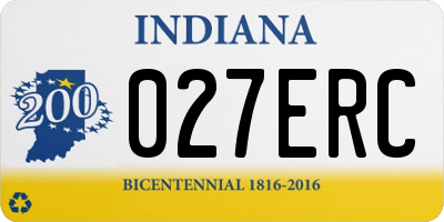 IN license plate 027ERC