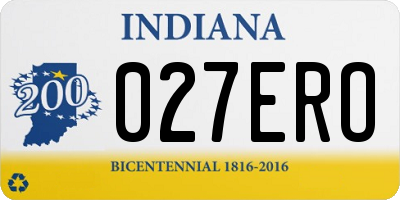 IN license plate 027ERO