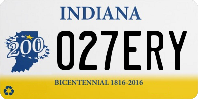 IN license plate 027ERY