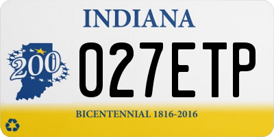 IN license plate 027ETP
