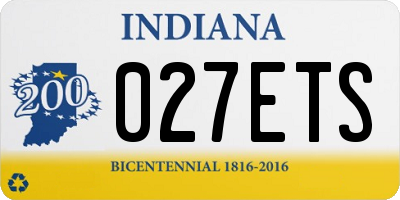 IN license plate 027ETS