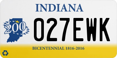 IN license plate 027EWK