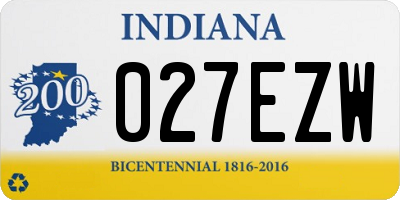 IN license plate 027EZW