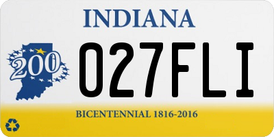 IN license plate 027FLI