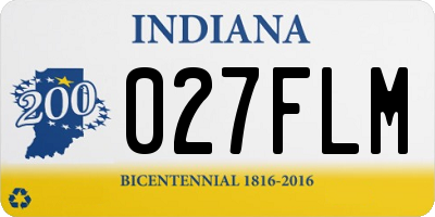 IN license plate 027FLM