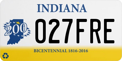 IN license plate 027FRE