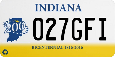 IN license plate 027GFI