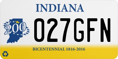IN license plate 027GFN
