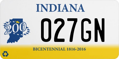 IN license plate 027GN