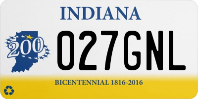 IN license plate 027GNL