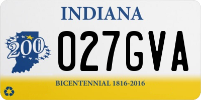 IN license plate 027GVA