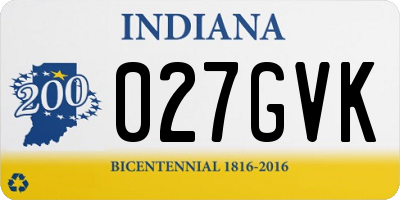 IN license plate 027GVK