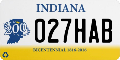 IN license plate 027HAB