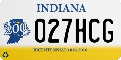 IN license plate 027HCG