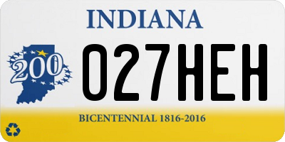 IN license plate 027HEH