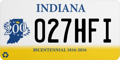IN license plate 027HFI