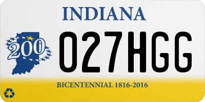 IN license plate 027HGG