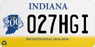 IN license plate 027HGI