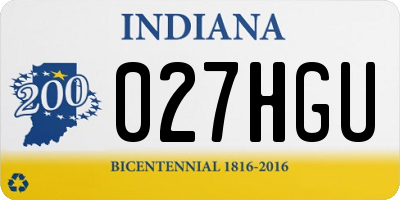 IN license plate 027HGU