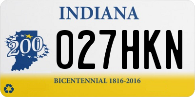 IN license plate 027HKN