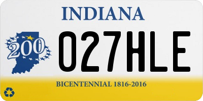 IN license plate 027HLE