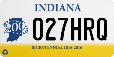 IN license plate 027HRQ