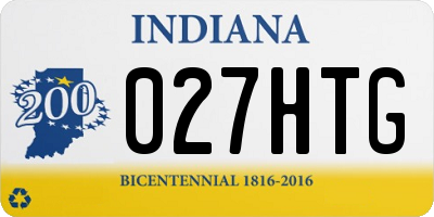 IN license plate 027HTG