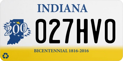 IN license plate 027HVO