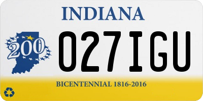 IN license plate 027IGU