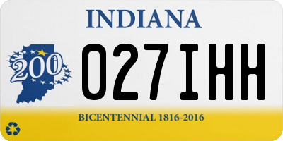IN license plate 027IHH